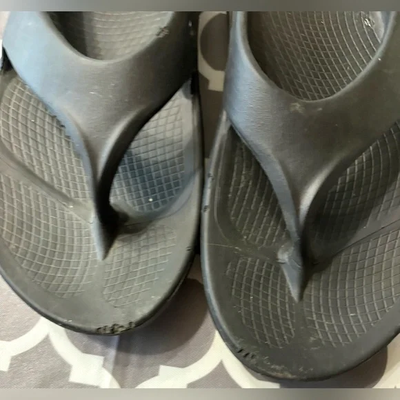 OOFOS OOriginal recovery sandal Black Comfort Sandals men’s 9 / wonens 11 - Picture 4 of 8